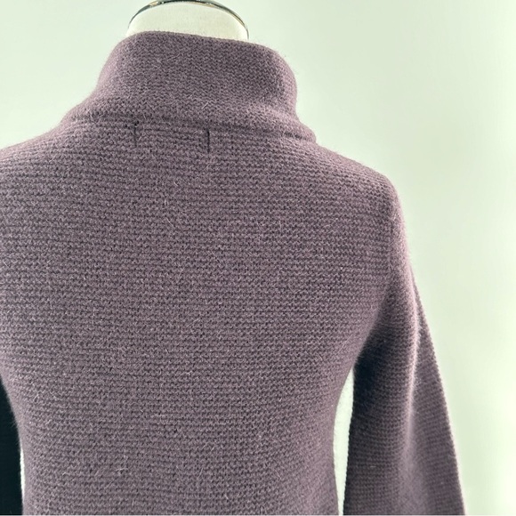 Fenn Wright Manson cardigan sweater M 70% lambswool 20% angora purple lagenlook - Picture 7 of 12